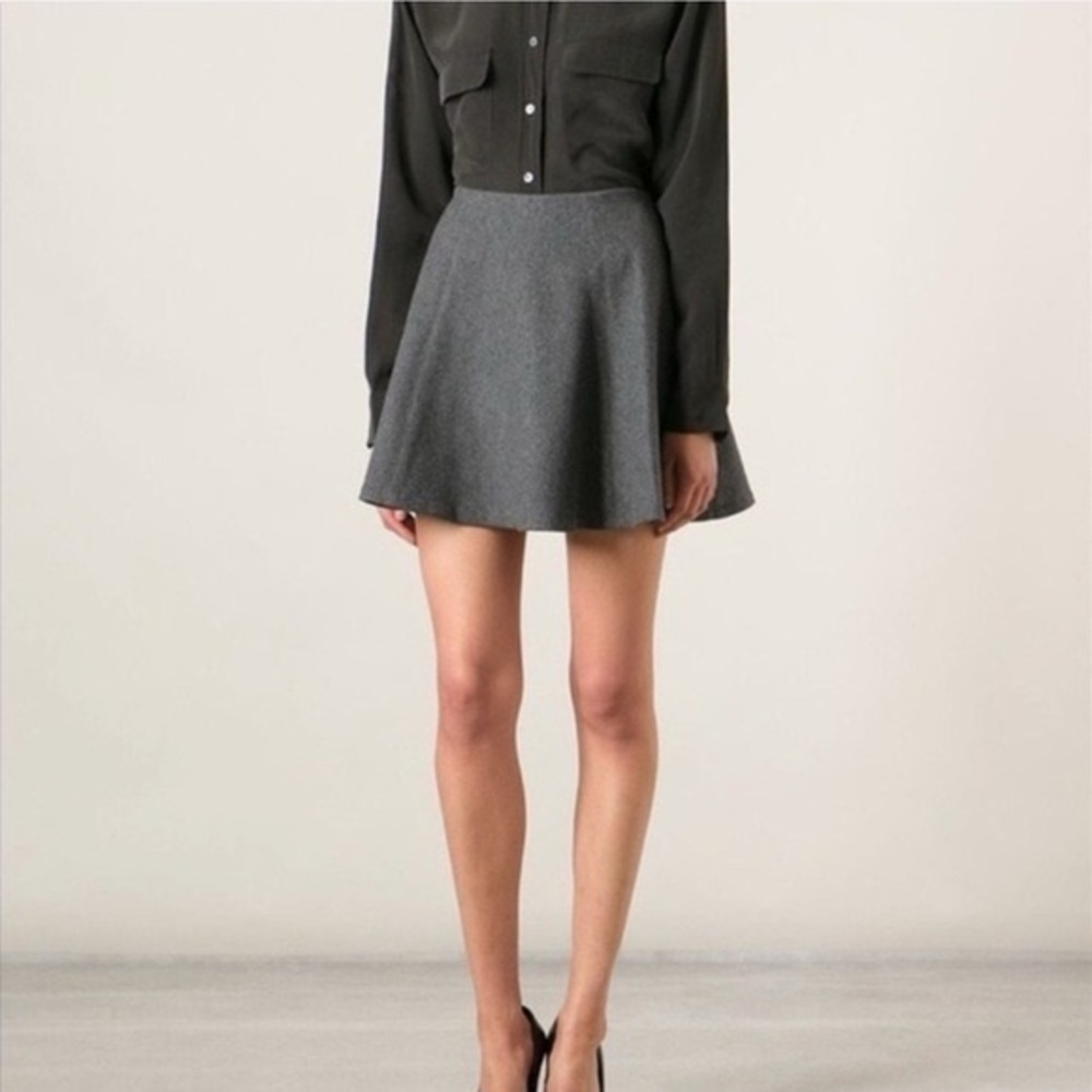 Theory Merlock wool/cashmere blend mini skirt size 4